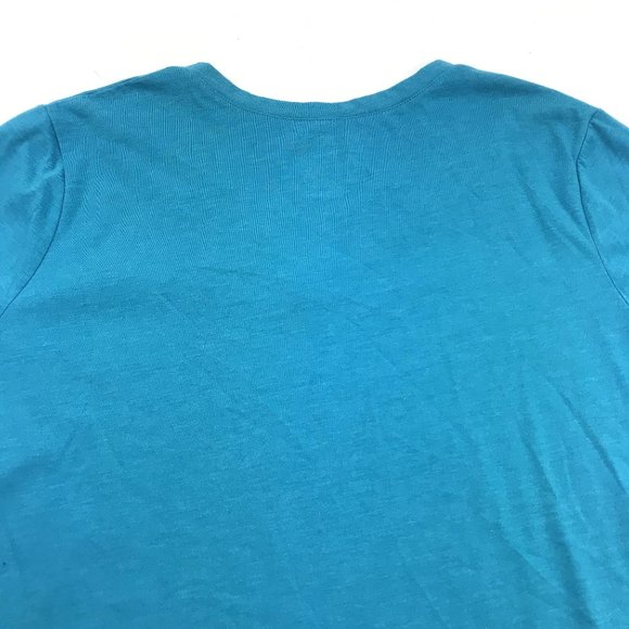Just My Size Womens Blue V-Neck Short Sleeve T-Shirt 2X 18W/20W - Picture 5 of 6